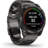 Часы GARMIN FENIX 7X PRO - SAPPHIRE SOLAR EDITION CARBON GRAY DLC TITANIUM WITH VENTED TITANIUM BRACELET 010-02778-30