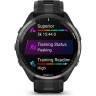 Часы GARMIN FORERUNNER 965 CARBON GRAY DLC TITANIUM BEZEL WITH BLACK CASE AND BLACK/POWDER GRAY SILICONE BAND 010-02809-10