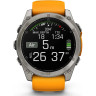 Смарт-часы GARMIN FENIX 8 – 51 мм, AMOLED Sapphire, титан с силиконовым ремешком цвета Spark Orange/Graphite 010-02905-11