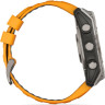 Смарт-часы GARMIN FENIX 8 – 51 мм, AMOLED Sapphire, титан с силиконовым ремешком цвета Spark Orange/Graphite 010-02905-11