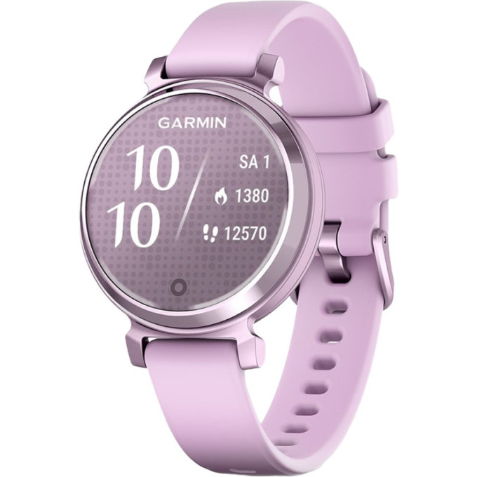 Смарт-часы GARMIN LILY 2, сиреневый металлик с сиреневым силиконовым ремешком 010-02839-01